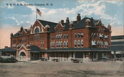 B. & M. R. R. Station, Concord, NH Postcard