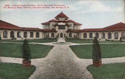 Administration Building, Battle Mountain Sanitarium, Hot Springs, SD Postcard