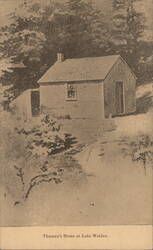 Thoreau's Home at Lake Walden Postcard