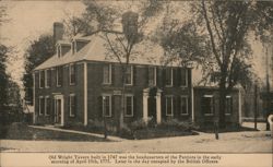 Old Wright Tavern, Concord MA - Built 1747 Postcard