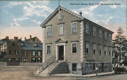 Old Town House, Built 1727, Marblehead, Mass. Postcard