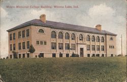 Mount Memorial College Building, Winona Lake, Ind. Postcard