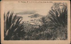 St. Thomas, U.S. Virgin Islands: A View from the Hills Postcard