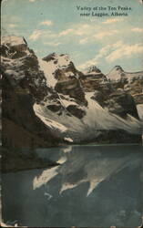 Valley of the Ten Peaks, near Laggan, Alberta Postcard