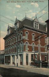 Bath Savings Institution, Front St., Bath, Maine Postcard