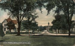 City Park, Webster City, IA Postcard