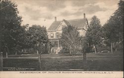 Residence of Julius Augustine, Hicksville, Long Island, NY Postcard