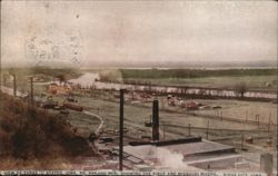 View of Three States, Iowa, So. Dak. and Neb. Showing the Sioux and Missouri Rivers Postcard