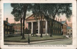 Bristol County Court House, New Bedford, MA Postcard