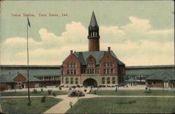 Union Station, Terre Haute, Indiana Postcard