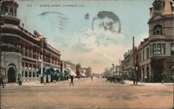 Eighth Street, Riverside, CA Postcard