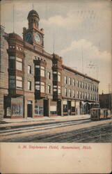 S. M. Stephenson Hotel, Menominee, Michigan Postcard