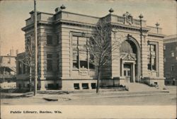 Public Library, Racine, WI Postcard