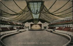 Interior, Auditorium, Milwaukee Postcard