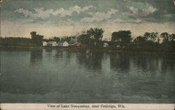 View of Lake Noquebay, near Peshtigo Postcard