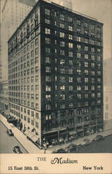 The Madison Hotel, 15 East 58th St., New York Postcard