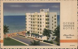 Ocean Grande Hotel, Miami Beach, Florida Postcard