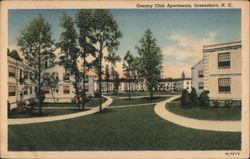 Country Club Apartments, Greensboro, NC Postcard