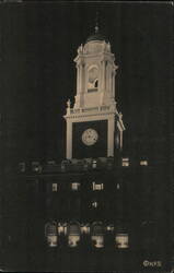 Illumination of Eliot House Tower, Harvard University Postcard