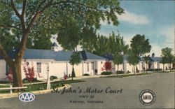 St. John's Motor Court, Kearney, NE Postcard