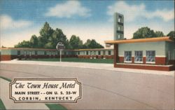 Town House Motel, Corbin, Kentucky Postcard