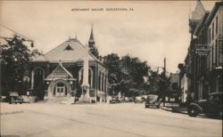 Monument Square, Doylestown, PA Postcard