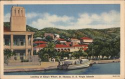 Landing at King's Wharf, St. Thomas Postcard