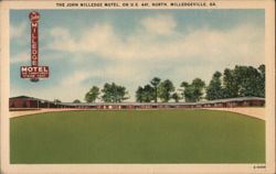 John Milledge Motel, US 441, Milledgeville, GA Postcard