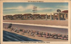 Hawkins Cottages, Galveston, Texas Postcard