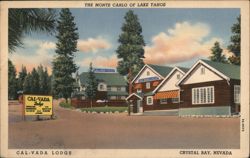 Cal-Vada Lodge, Crystal Bay, Lake Tahoe Postcard