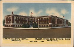 Lubbock Memorial Hospital & Krueger, Hutchinson & Overton Clinic Postcard