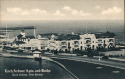 Loch Arbour Apts. and Baths, Loch Arbour, NJ Postcard