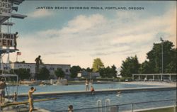 Jantzen Beach Swimming Pools, Portland, Oregon Postcard