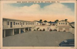 Ocean Heights Cottages by the Sea, Daytona Beach, FL Postcard