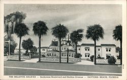 Bellevue-Halifax Hotel, Daytona Beach, Florida Postcard