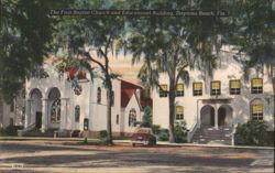 First Baptist Church and Educational Building, Daytona Beach, FL Postcard