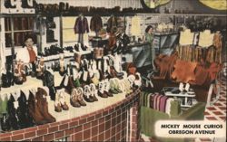 Mickey Mouse Curios, Obregon Ave., Nogales, Sonora Postcard