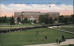 Home Economics Bldg., Oregon State College, Corvallis Postcard