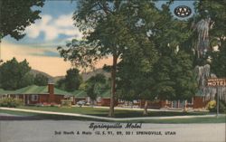 Springville Motel, Springville UT Postcard