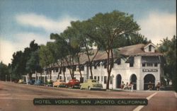 Hotel Vosburg, San Jacinto, CA Postcard