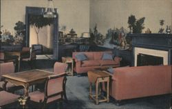 Indian Room, Del Monte Lodge, Pebble Beach, CA Postcard