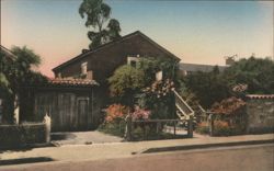 First Brick House in California, Monterey Postcard