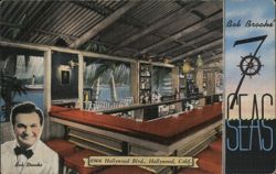 Bob Brooks' 7 Seas Restaurant, Hollywood, CA Postcard