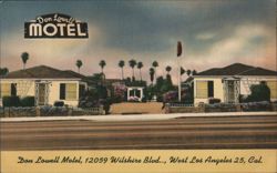 Don Lowell Motel, West Los Angeles, CA Postcard