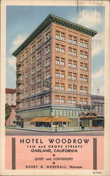 Hotel Woodrow, Oakland, CA Postcard