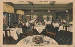 Santa Maria Inn Dining Room Postcard