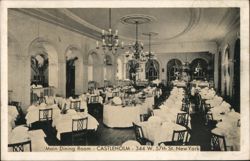 Main Dining Room - Castleholm Restaurant, NYC Postcard