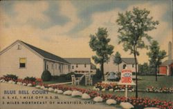 Blue Bell Court, Mansfield OH - Modern AAA Cabins Postcard