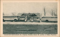 Clearview Restaurant, Wainfleet, Ontario Postcard