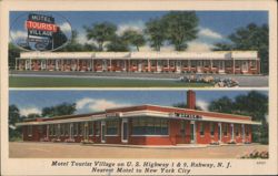 Motel Tourist Village, Rahway, NJ - Nearest Motel to New York City Postcard